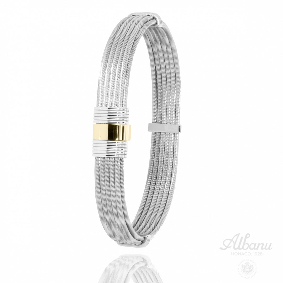 Bracelet Albanu Monaco Cable - 607-CAB-OJ - Bijoux - Albanu - Les Champs d'Or