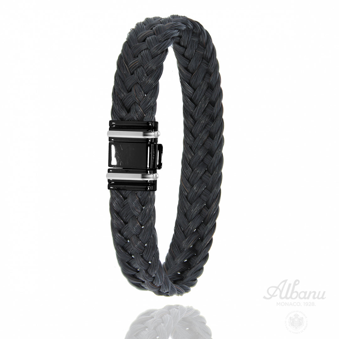 Bracelet Akhal Noir 698 N CHGF OR - - Albanu - Bracelet - Les Champs d'Or