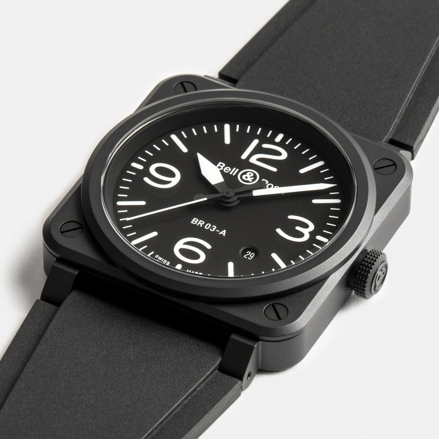 Bell & Ross BR 03 noir mat · Agent officiel Les Champs d'Or, Paris