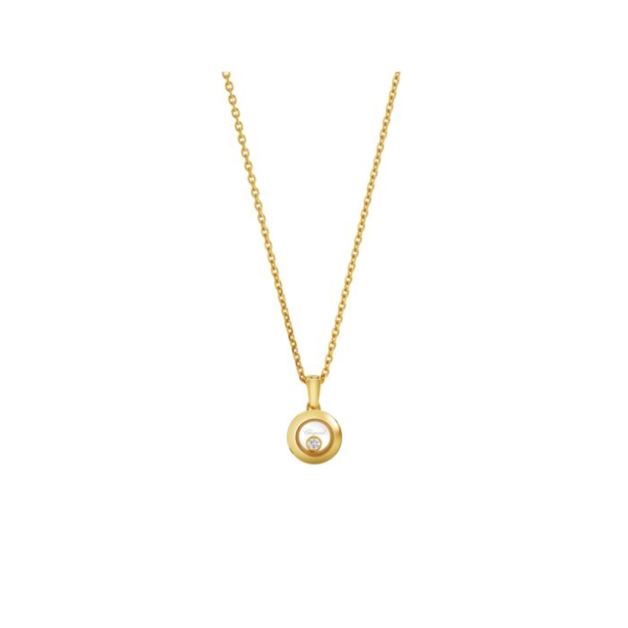 Chopard Happy Diamonds Icons Pendant Yellow Gold Les Champs D Or