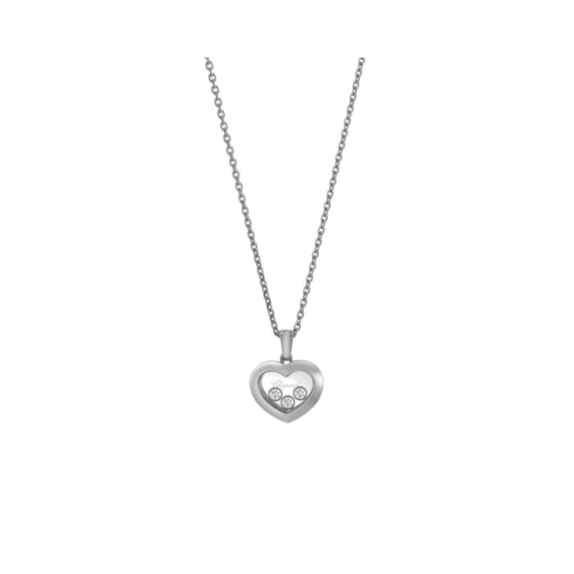 Chopard Happy Diamonds Icons Pendant White Gold Les Champs D Or