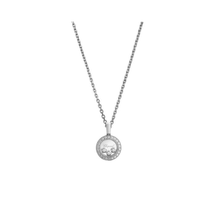Pendentif Happy Diamonds Icons Or Blanc 79A018-1201 - Chopard Joaillerie - Pendentif - Les Champs d'Or