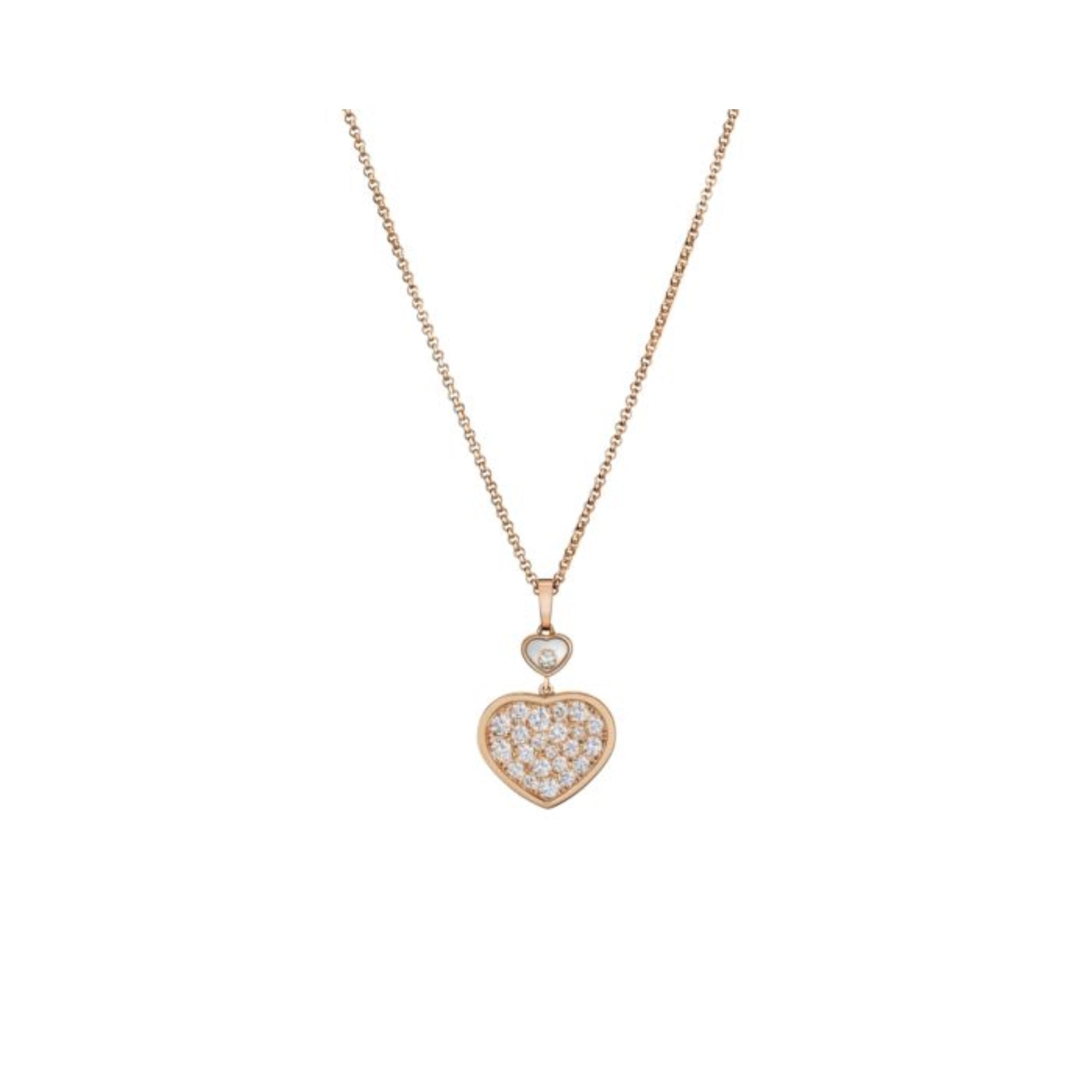 Chopard Happy Hearts Pendant Rose Gold Les Champs D Or Les