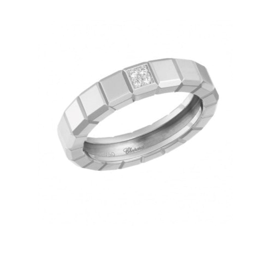 Bague Ice Cube Or Blanc 823789-1110 - Chopard Joaillerie - Bagues - Les Champs d'Or