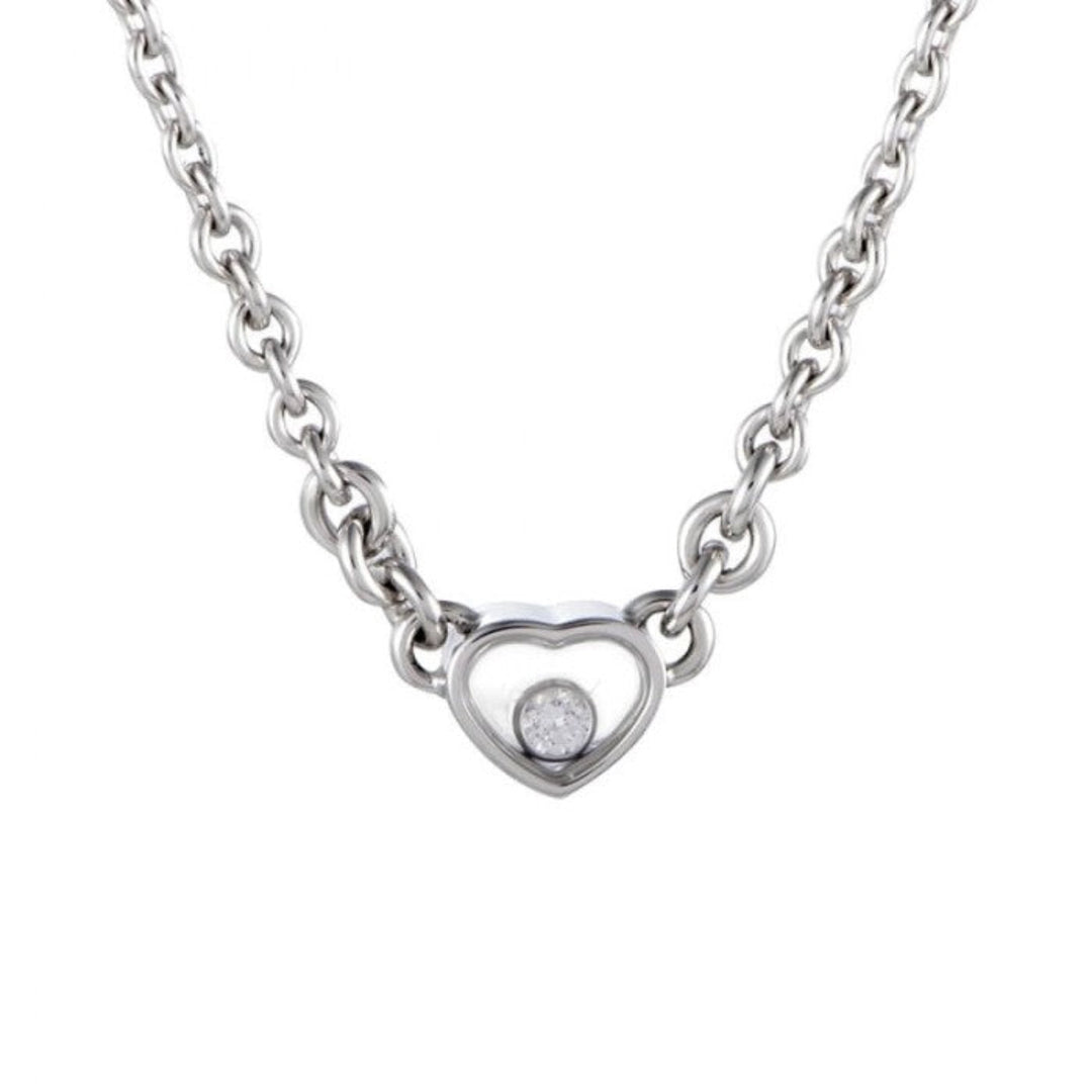 Collier Happy Diamonds Coeur Or Blanc 817792-1001 - Chopard Joaillerie - Collier - Les Champs d'Or