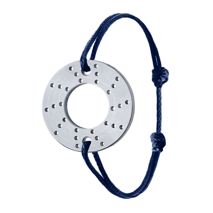 Bracelet Brake Titane Gris Bleu Navy - B.R.M Bijoux  - Bracelet - Les Champs d'Or