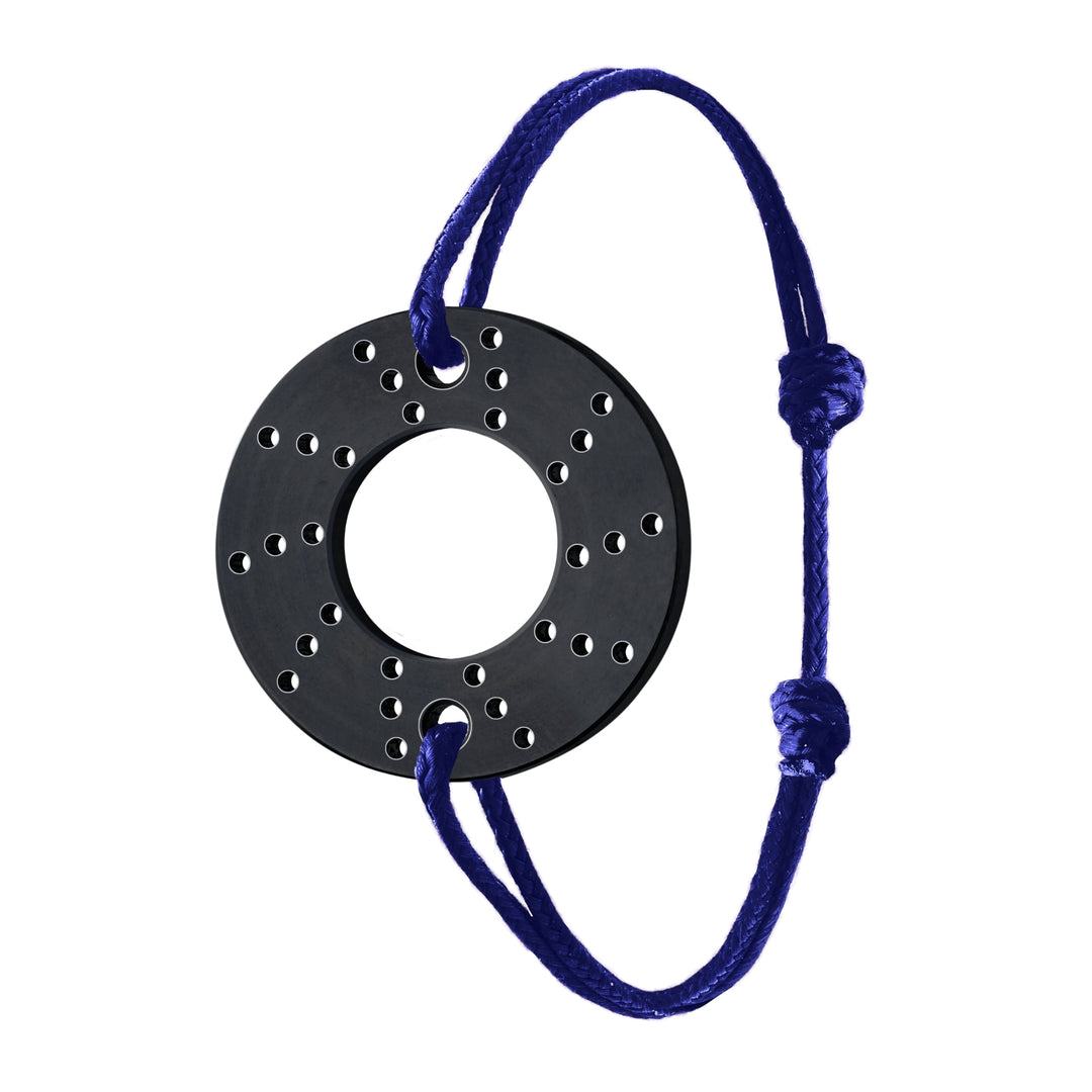Bracelet Brake Titane Noir Bleu Royal - B.R.M Bijoux  - Bracelet - Les Champs d'Or