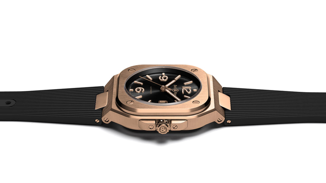 Bell & Ross - BR 05 Gold Bracelet Caoutchouc - Les Champs d'Or