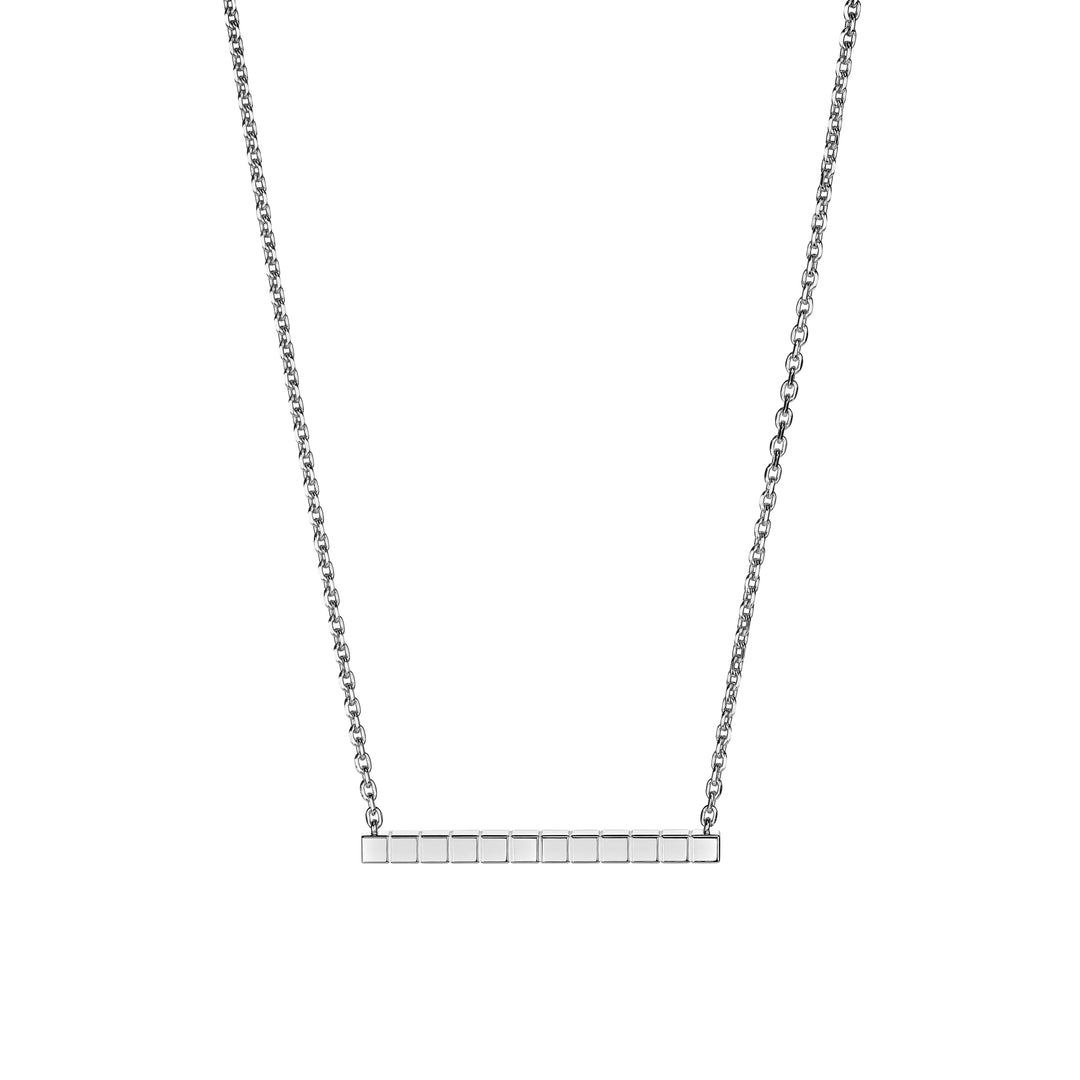Collier Ice Cube Pure Or Blanc Semi Sertis 817702-1002 - Chopard Joaillerie - Collier - Les Champs d'Or