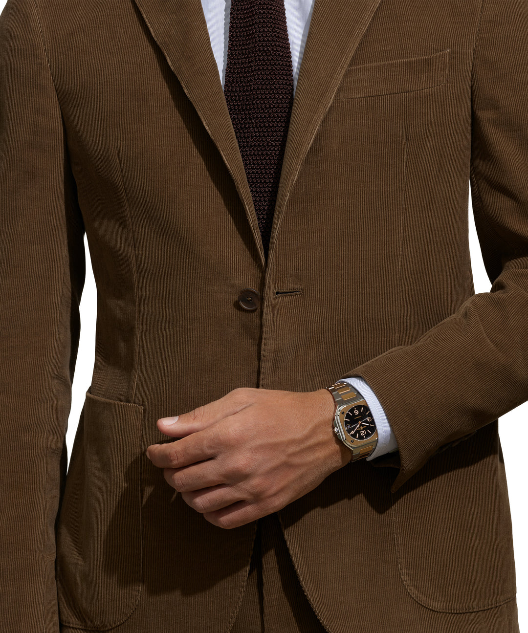 Bell & Ross - BR 05 Black Steel Gold Bracelet Caoutchouc - Les Champs d'Or