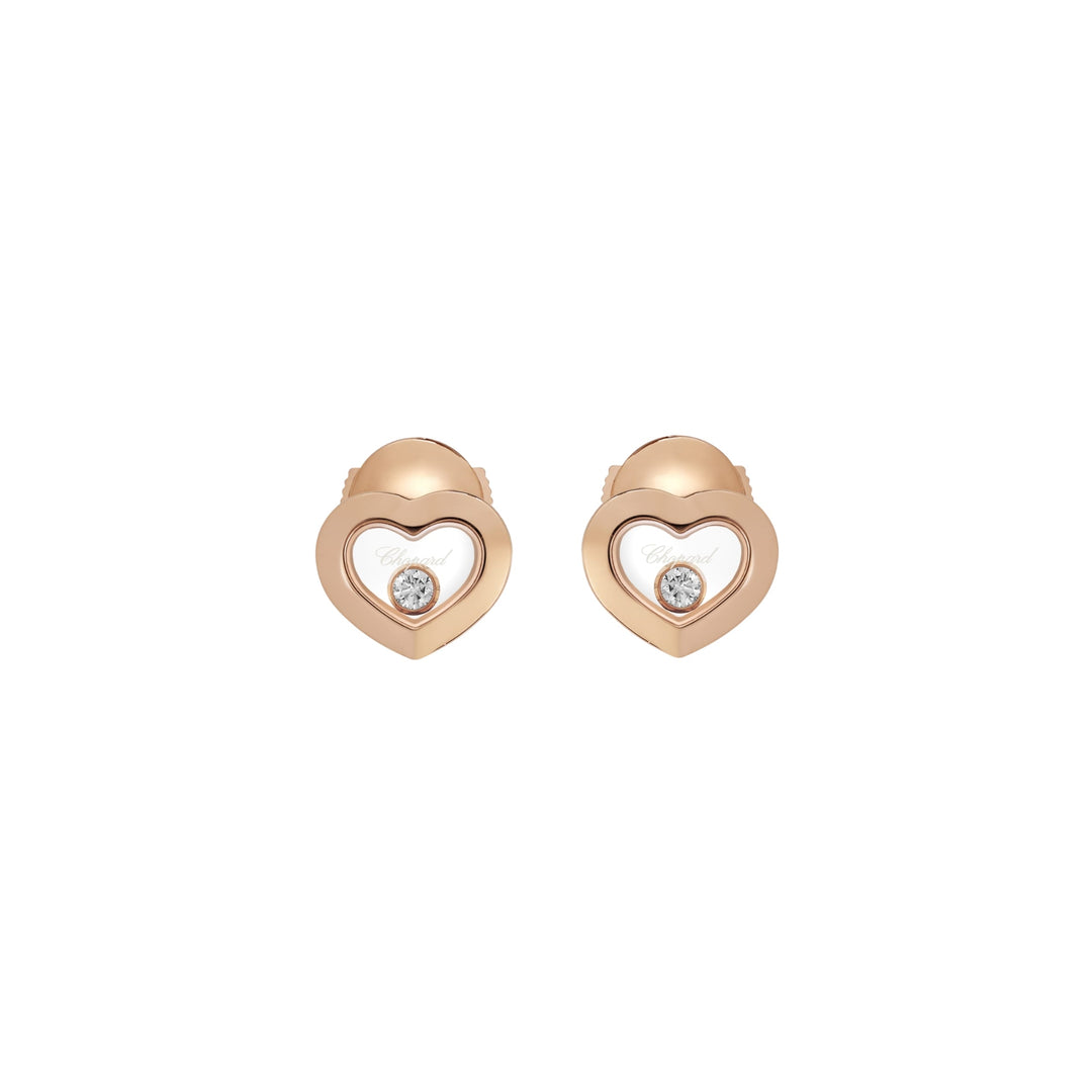 Boucles d'Oreilles Happy Diamonds Icons Coeur Or Rose 83A054-5001 - Chopard Joaillerie - Boucles d'Oreilles - Les Champs d'Or