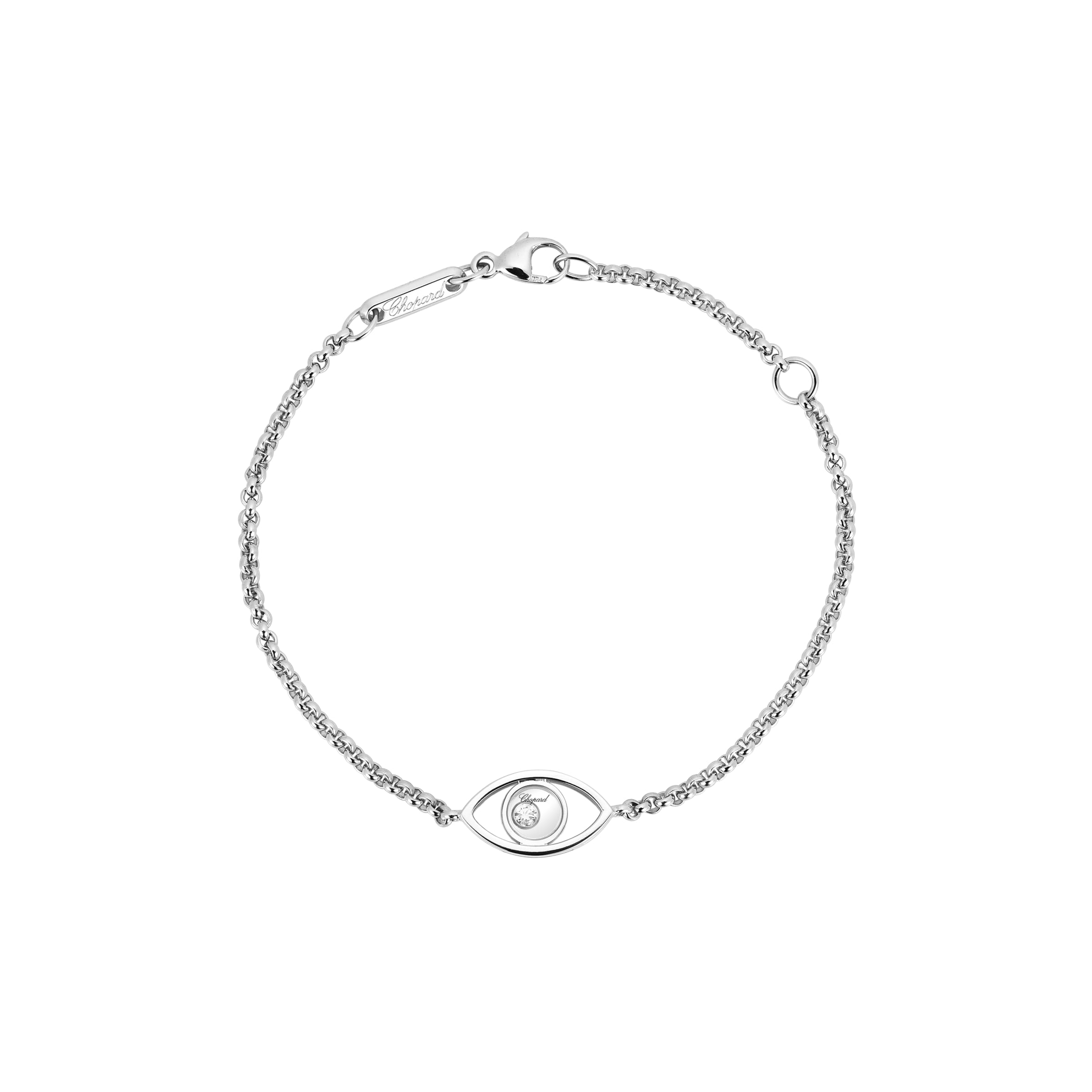Bracelet thread Cercle diamonds and silver  Vanessa Tugendhaft joaillerie