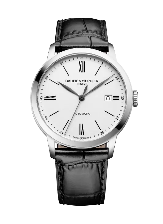 Baume & Mercier Classima M0A10874 – Automatique 40mm Acier / Alligator Noir
