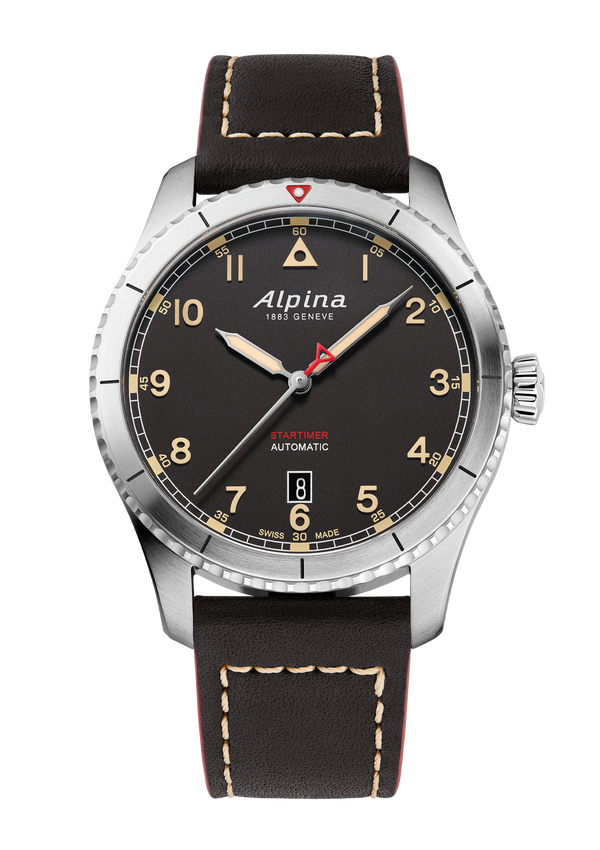 Alpina - Montre Startimer Pilot Automatique Noir 41 MM - Les Champs d'Or