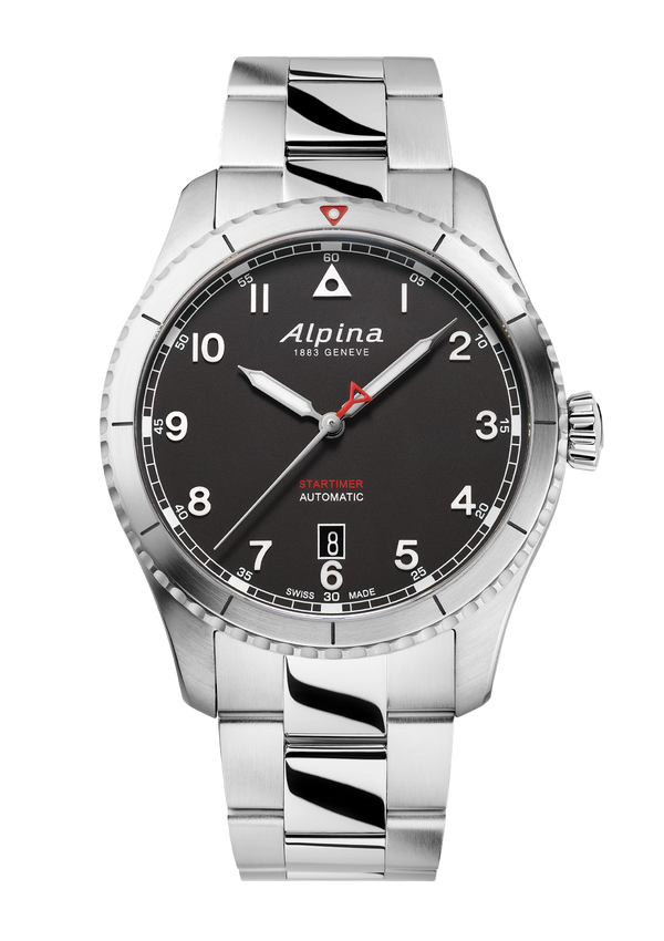 Alpina - Montre Startimer Pilot Automatic Stainless Steel 41 MM - Les Champs d'Or