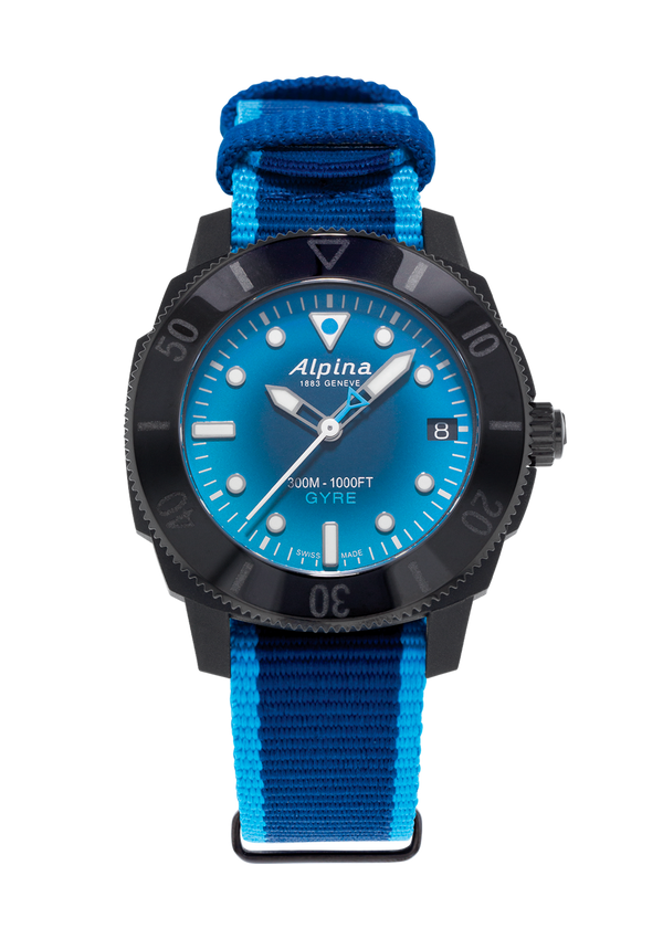 Alpina - Montre Seastrong Diver Gyre Ladies Automatic Bleu Fumé - Les Champs d'Or