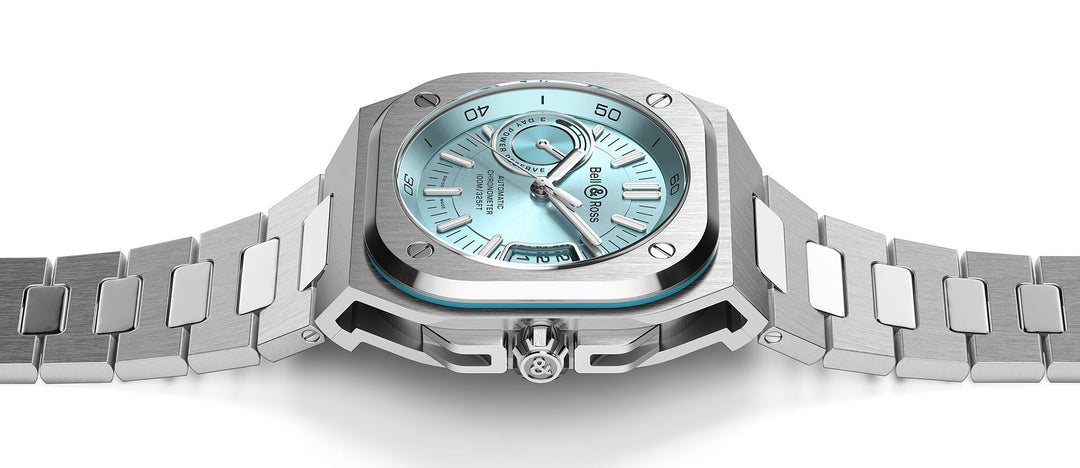 Montre Bell & Ross BR-X5 Ice Blue Steel Sur Acier - Les Champs d'Or Montre Bell & Ross BR-X5 Ice Blue Steel Sur Acier - Les Champs d'Or