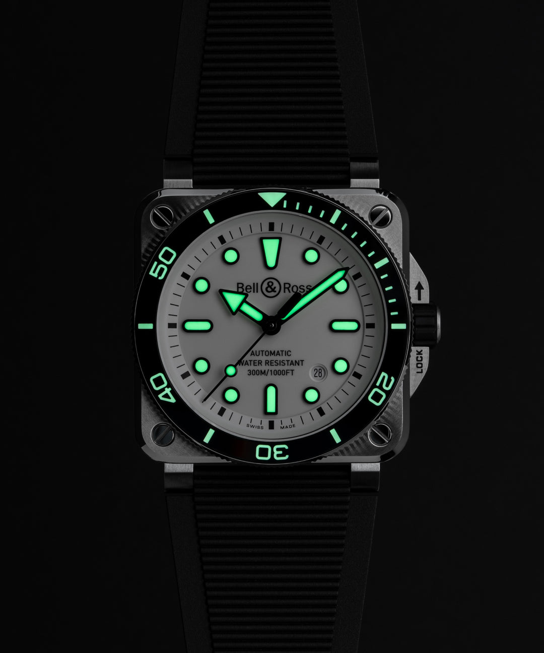 BR 03-92 DIVER WHITE STEEL