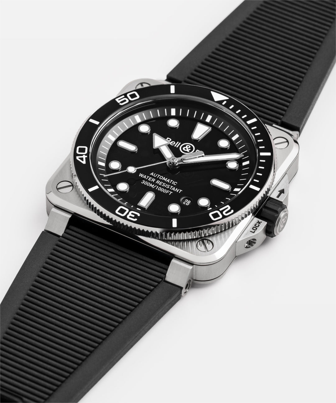 BR 03-92 DIVER BLACK STEEL