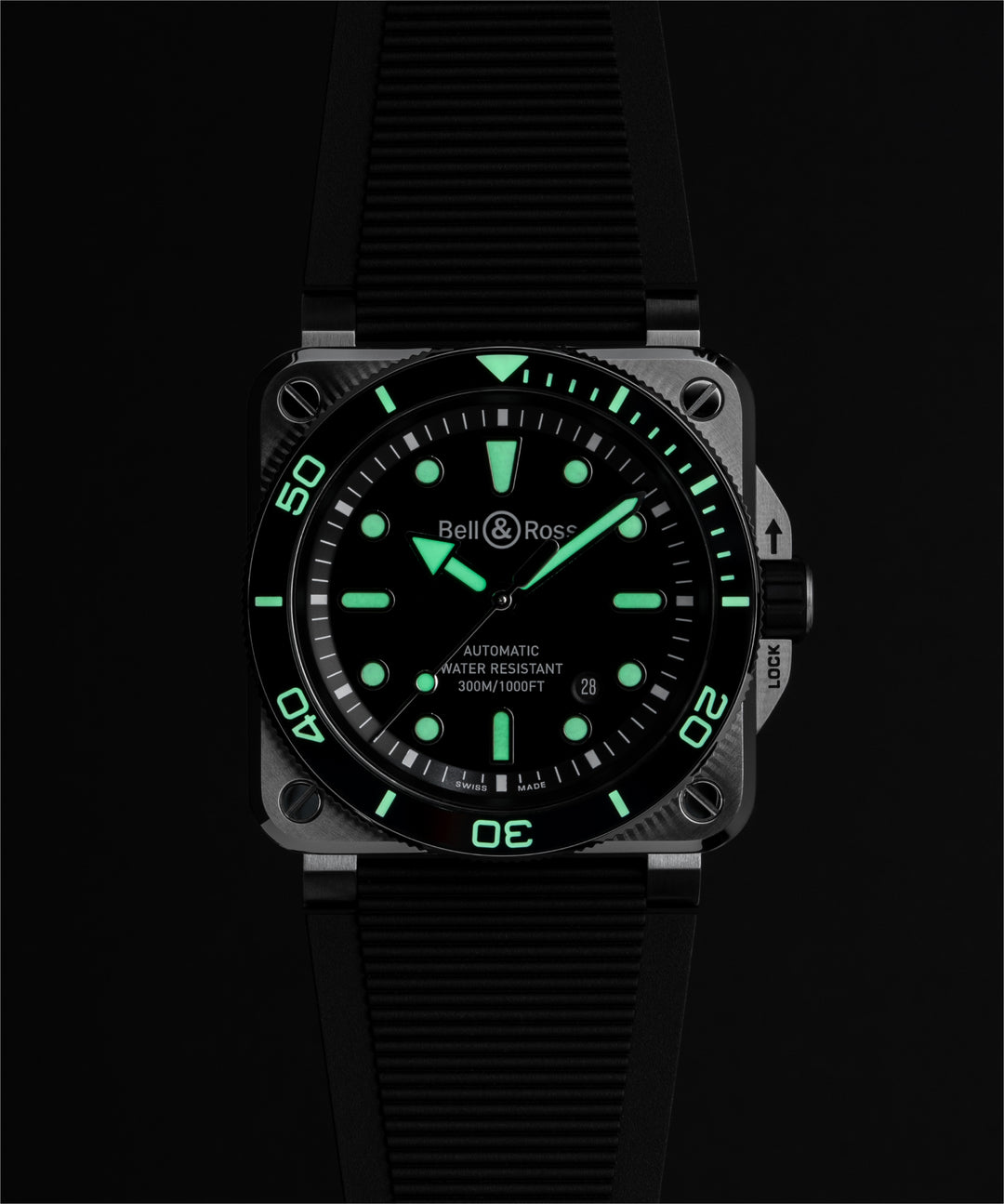 BR 03-92 DIVER BLACK STEEL