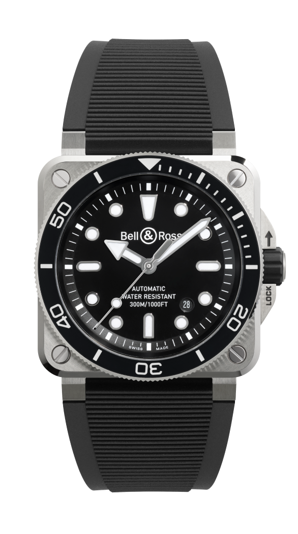 BR 03-92 DIVER BLACK STEEL