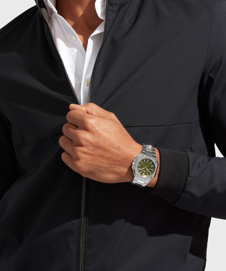 Bell & Ross - BR 05 Skeleton Green Bracelet Acier - Les Champs d'Or