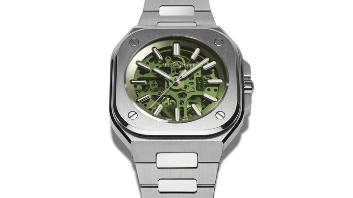 Bell & Ross - BR 05 Skeleton Green Bracelet Acier - Les Champs d'Or