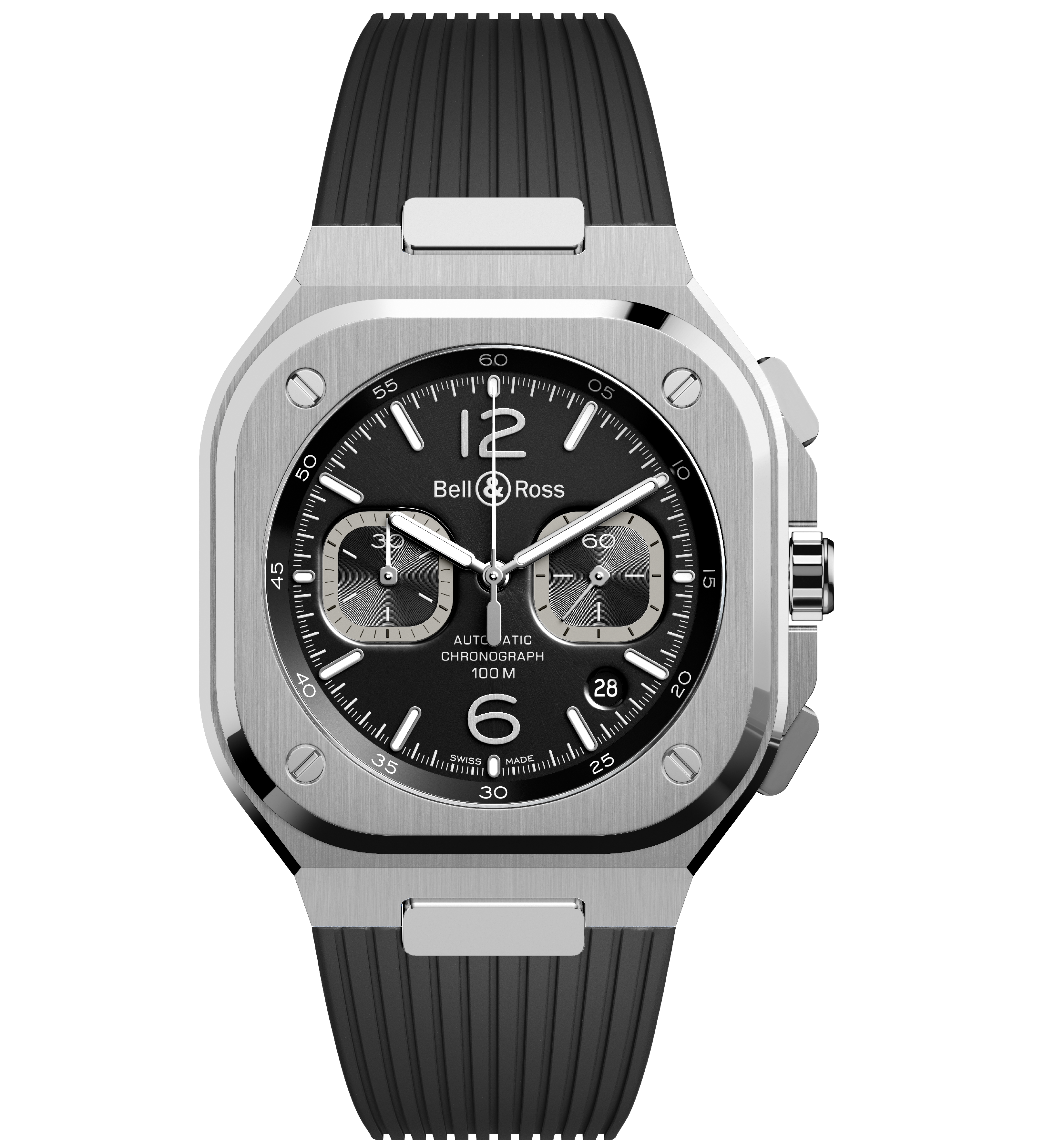 Bell Ross BR 05 Chrono Black Steel watch Les Champs d Or