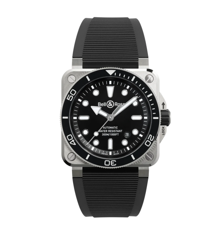 BR 03-92 DIVER BLACK STEEL