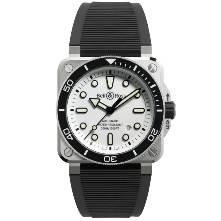 BR 03-92 DIVER WHITE STEEL