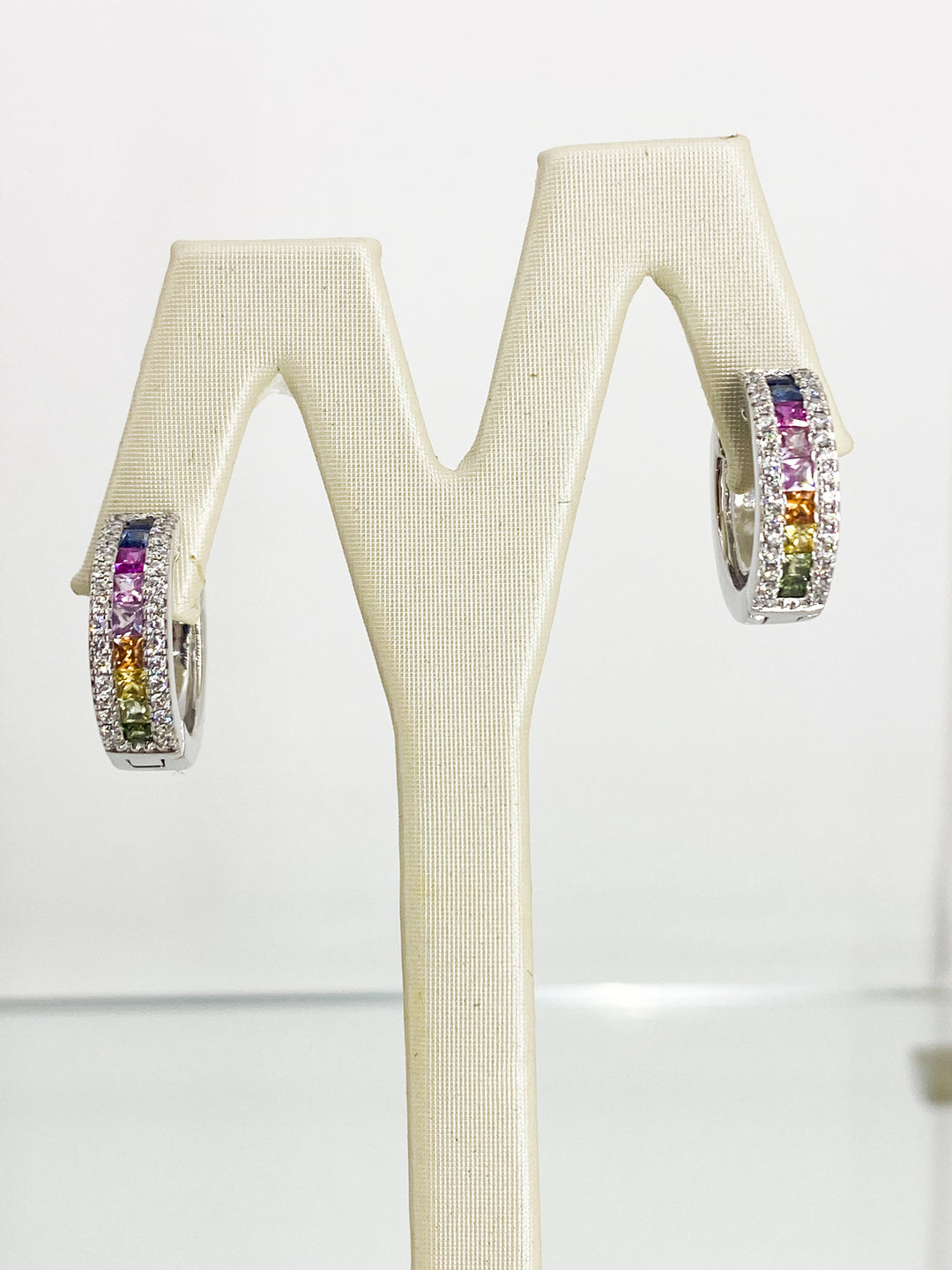 Boucles d'Oreilles Saphir Multicouleur -  - Sublime Diamant - Boucle d'oreille - Les Champs d'Or