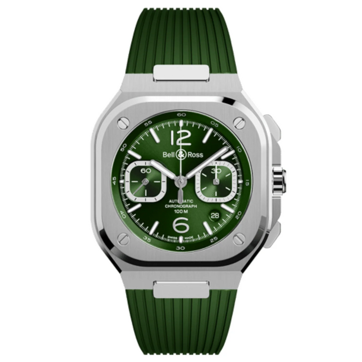 Watch BR 05 Chrono Green Steel Rubber