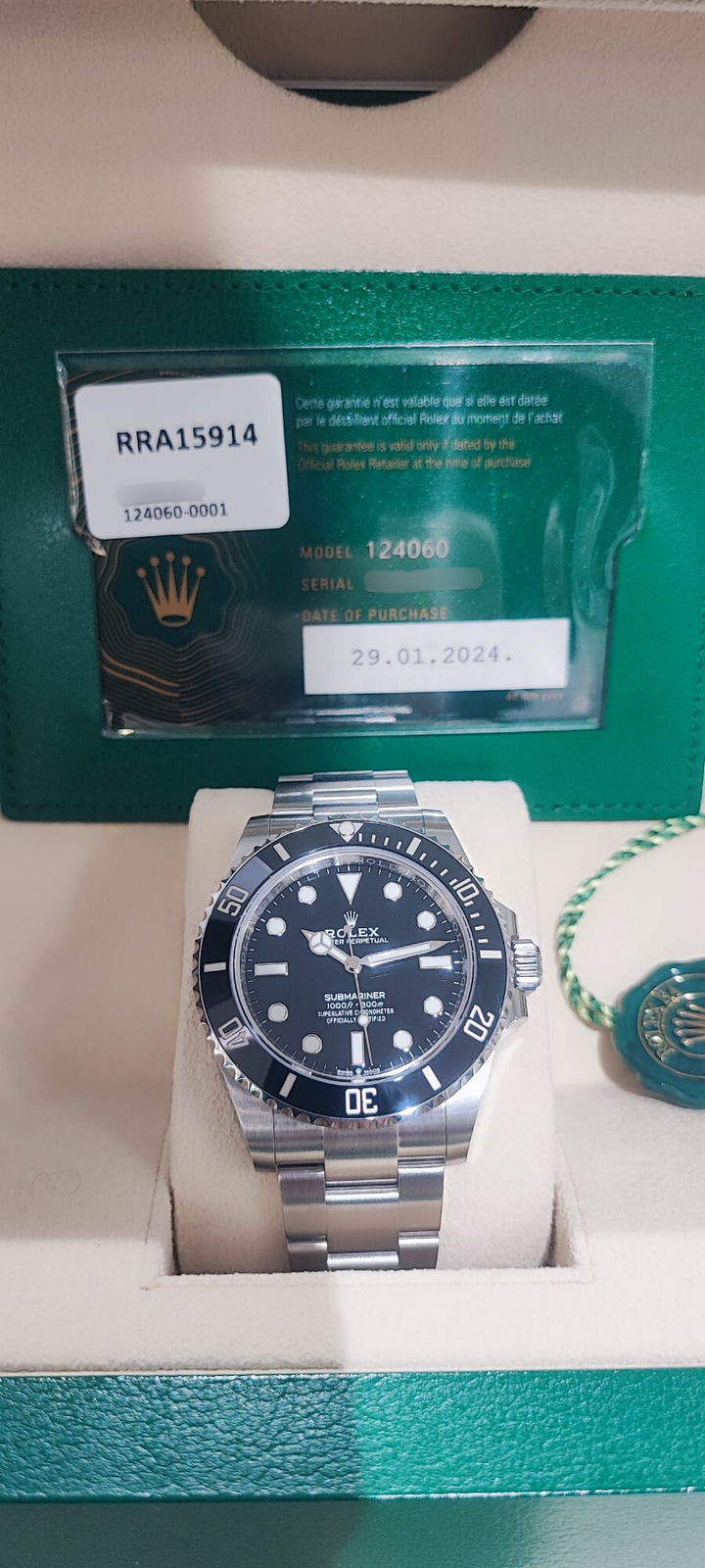 Montre Submariner No date 124060