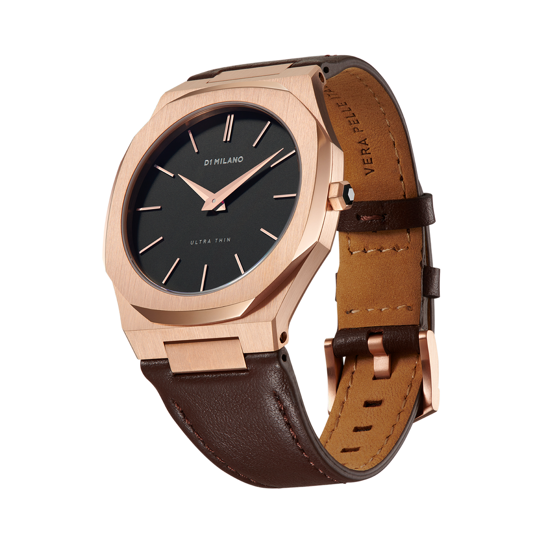 Montre Ultra Thin Moka - Montre - D1 Milano - Les Champs d'Or