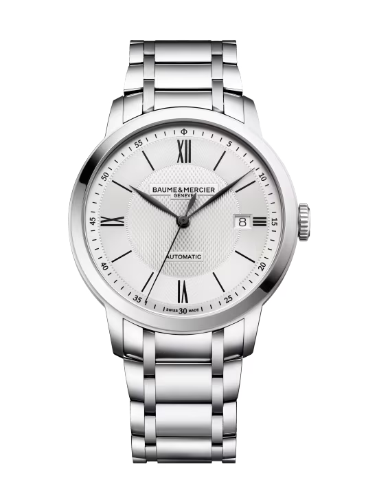 Baume & Mercier Classima M0A10854 – Automatique 40mm Bracelet Acier Cadran Blanc