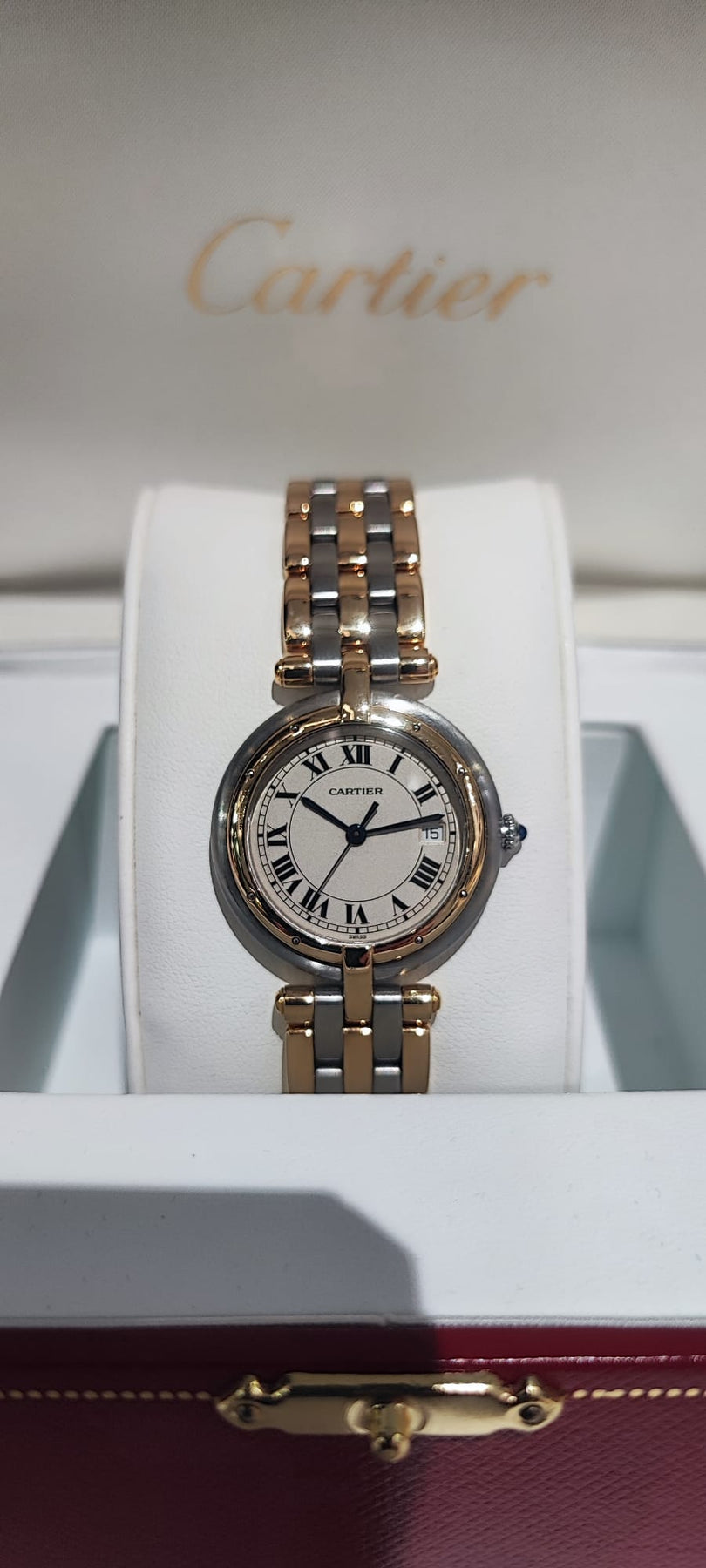 Montre Cartier Panthere Cougar Or Jaune et Acier d'occasion – Les