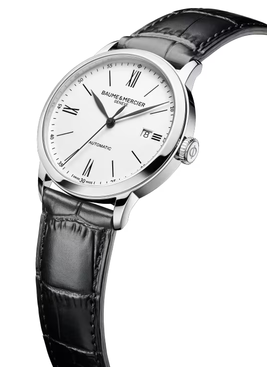 Baume & Mercier Classima M0A10874 – Automatique 40mm Acier / Alligator Noir