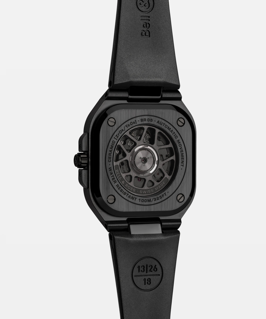 Montre BR 05 Black Ceramic Bracelet Caoutchouc - Les Champs d'Or - Montre - Bell & Ross