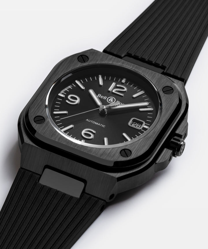 Montre BR 05 Black Ceramic Bracelet Caoutchouc - Les Champs d'Or - Montre - Bell & Ross