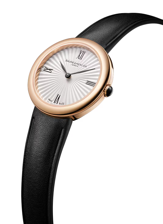Baume & Mercier Joia M0A10849 – Quartz 28mm PVD Or / Cuir Noir