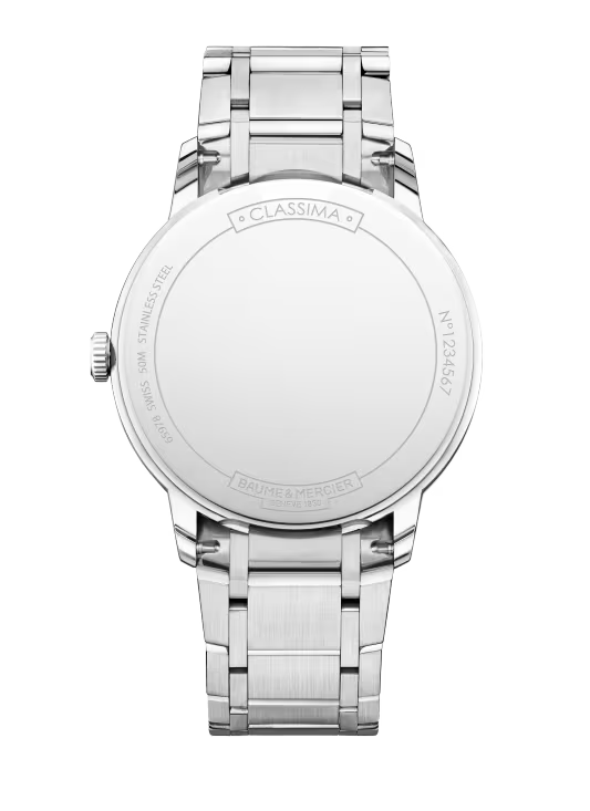 Baume & Mercier Classima M0A10883 – Quartz 40mm Acier / Bracelet Acier