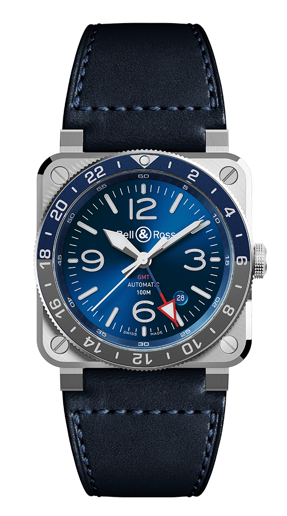 Montre BR 03-93 GMT Blue - Bell & Ross   Montre - Les Champs d'Or