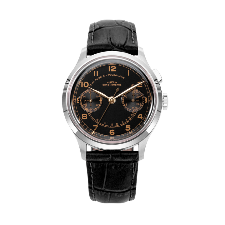 Montre MonoPusher Heritage Black - Vulcain   Montre - Les Champs d'Or