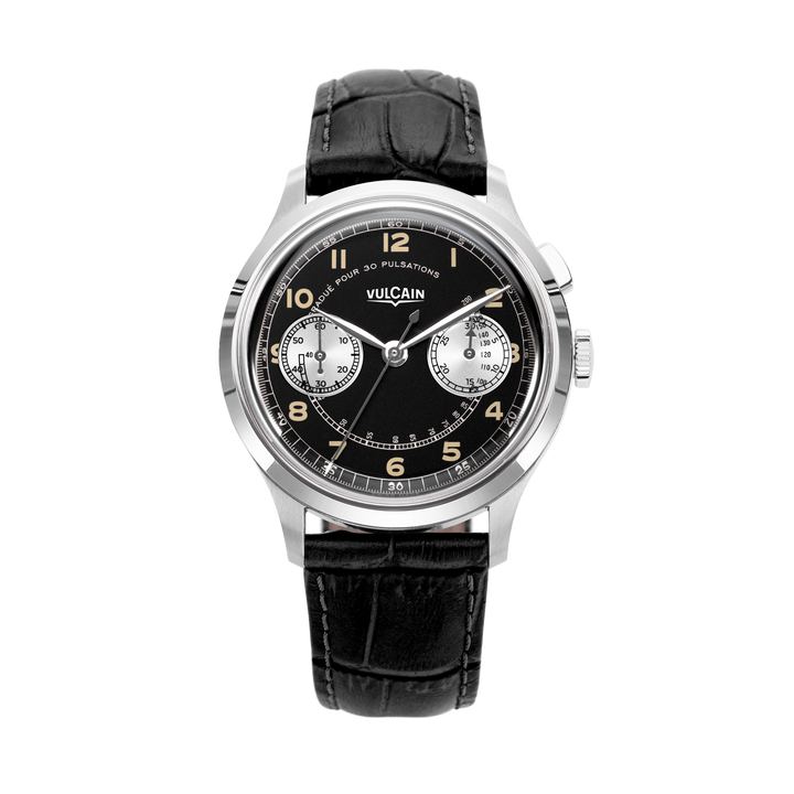 Montre MonoPusher Heritage Black&White - Vulcain   Montre - Les Champs d'Or
